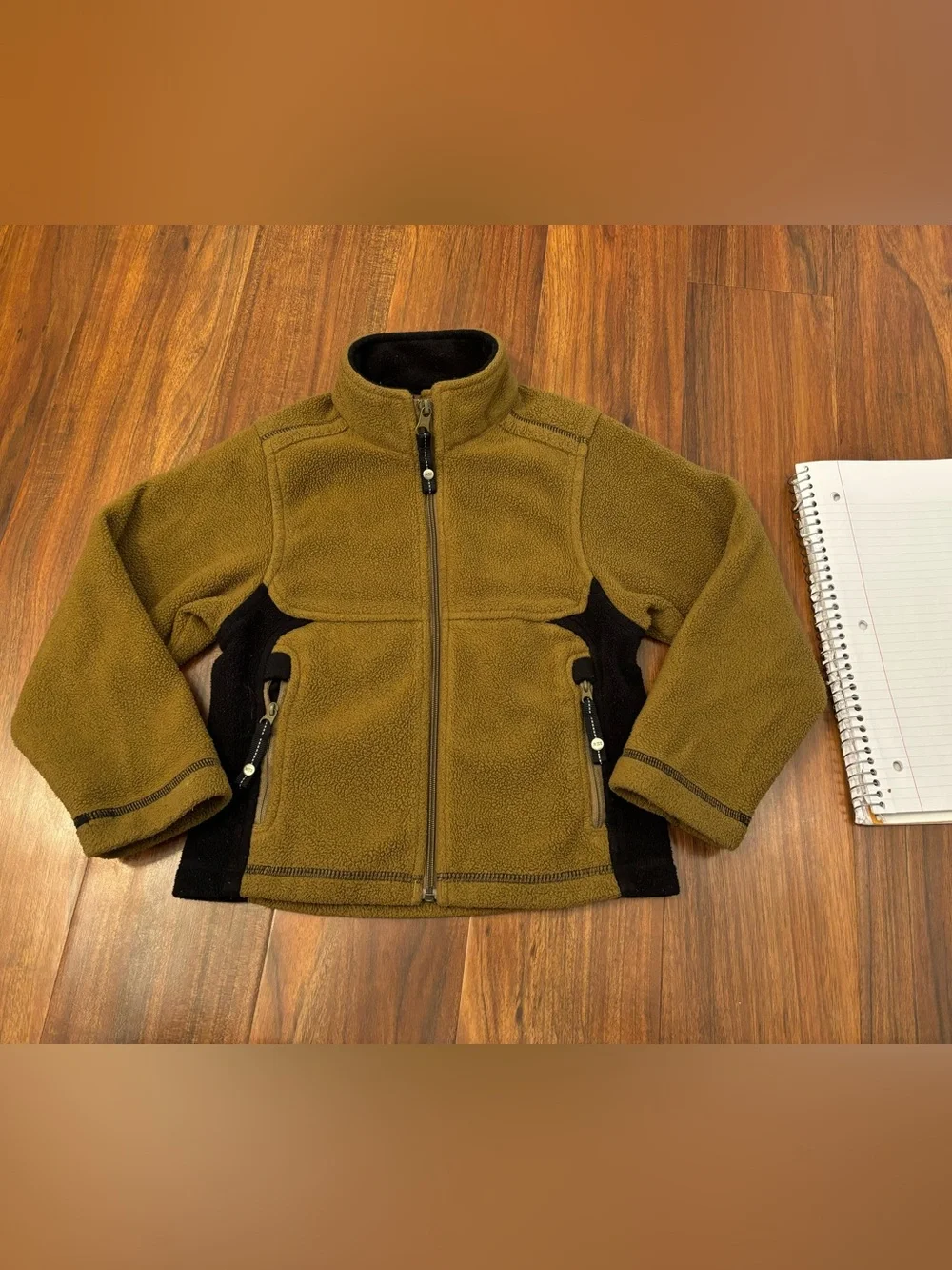 REI Greenish Brown Fleece Zip Up Jacket